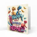 Personalised Birthday Card for Nephew, Dinosaurs, Jurassic