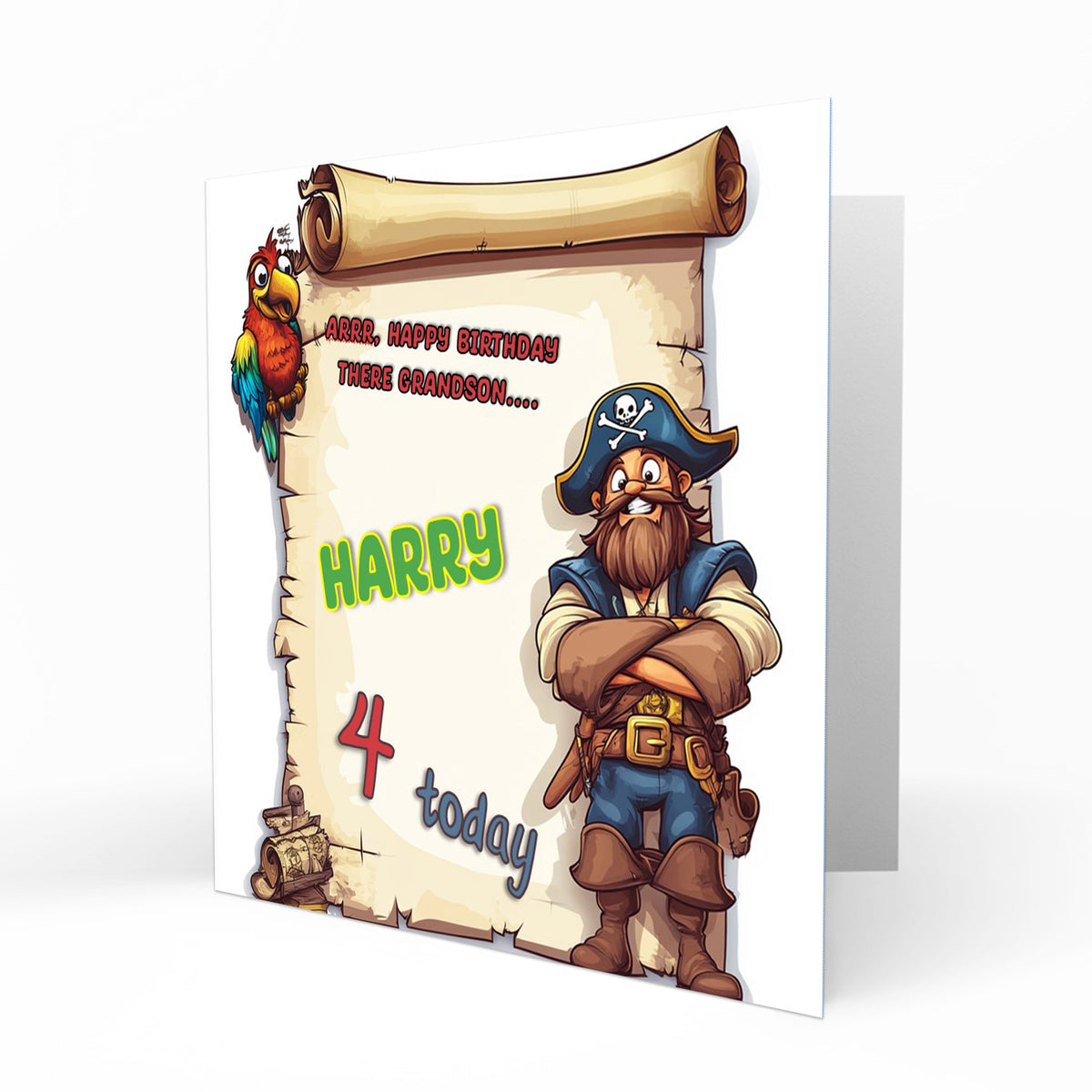 Personalised Birthday Card - Pirates