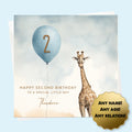 Personalised Birthday Card for Boys or Girls, Son, Daughter, Garndson, Granddaughter, Niece, Nephew, Giraffe