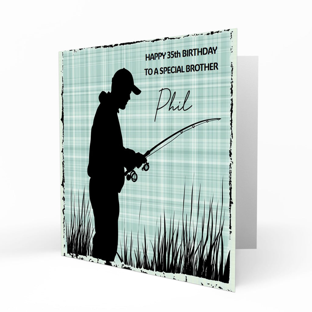 Personalised Birthday Card - Fishing