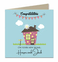 Personalised New Home Card - Colourful Cartoon House