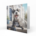 Personalised New Home Card - Terrier and Suitcase