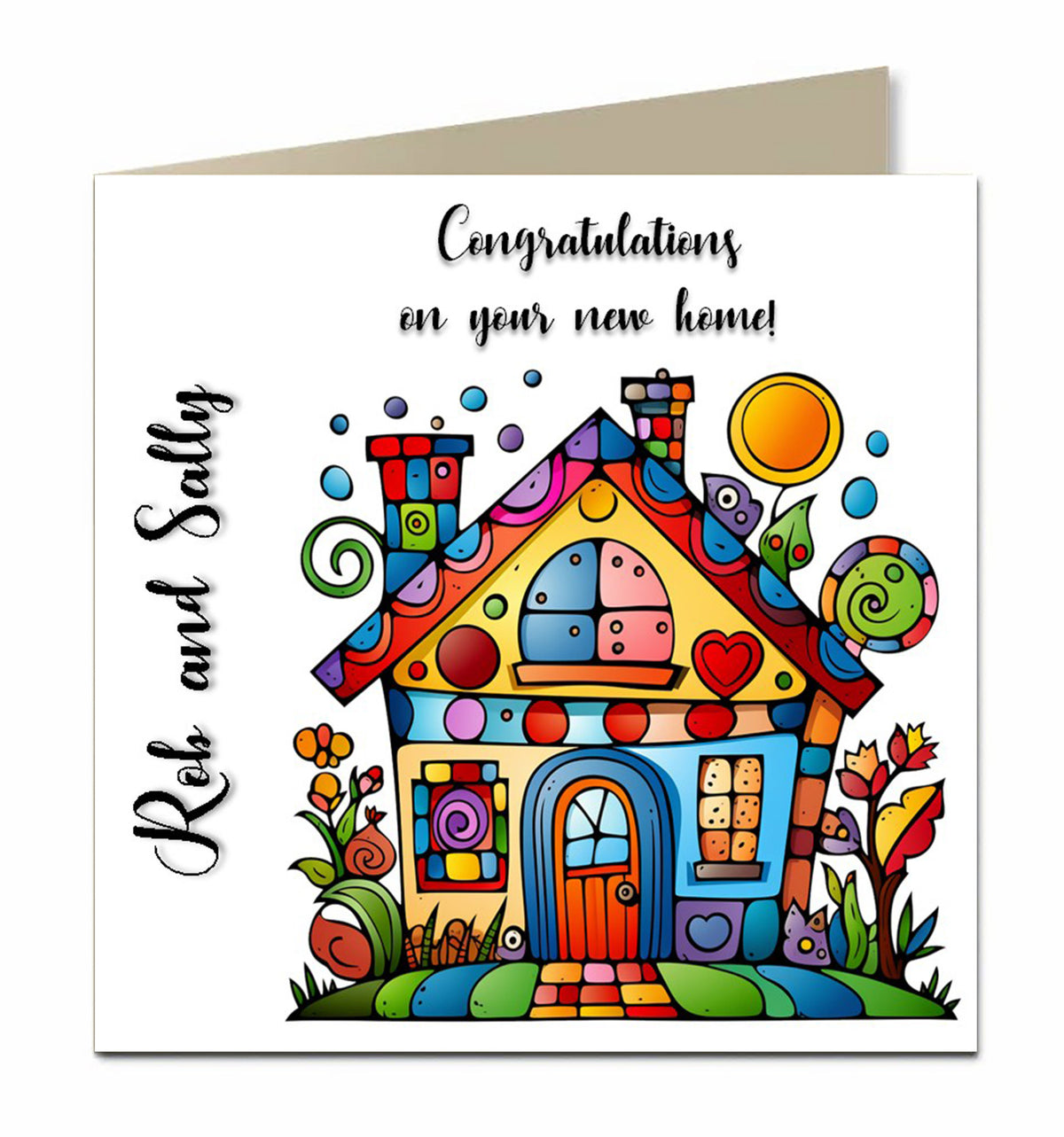 House Warming, Congratulations On Your New Home House Card, Moving, Personalised