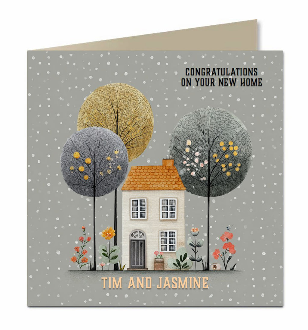 Housewarming, Congratulations On Your New Home House Card, Moving, Quirky