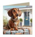 Housewarming, Congratulations New Home House Card, Moving, Dachshund Dog