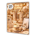 11th Birthday Card For Girls, Daughter, Granddaughter, Niece, Sister, Music Tablet Girl,
