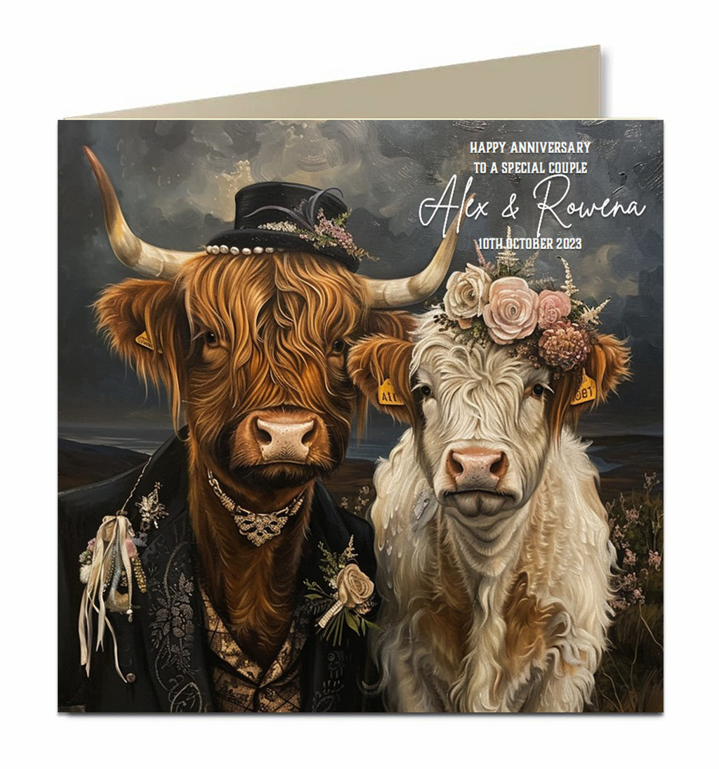 Wedding Anniversary Card for a Special Couple, Son, Daughter, Granddaughter