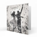 Personalised Wedding Day Card - Newlyweds with Confetti
