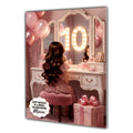 10th Birthday Card For Girls, Daughter, Granddaughter, Niece, Blonde or Brown Hair, Teenager, Selfie,
