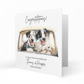 Personalised Wedding Day Card, Congratulations to the Bride and Groom, Dalmation