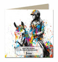Birthday Card Girls, Personalised Daughter, Granddaughter, Niece Horse Riding