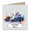 Birthday Card for Boys, F1, Formula One, Personalised, Son, Grandson, Nephew