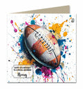 Birthday Card for Men, Rugby , Personalised, Son, Grandson, Dad, Grandad