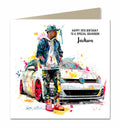 Birthday Card for Boys, Personalised, Men, Son, Grandson, Nephew, Brother, Teenager, Car
