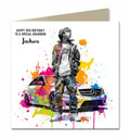 Birthday Card for Boys, Personalised, Men, Son, Grandson, Nephew, Brother, Teenager, Car