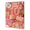 10th Birthday Card For Girls, Daughter, Granddaughter, Niece, Sister, Gymnastics Girl,