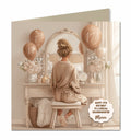 17th Birthday Card For Girls, Granddaughter, Niece, Daughter, Friend, Teenager, Personalised, Dressing Table, Blonde Hair,