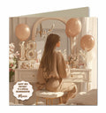 18th Birthday Card For Granddaughter, Daughter, Niece, Chic Brown Hair