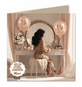 18th Birthday Card For Girls, Granddaughter, Niece, Daughter, Friend, Teenager, Personalised, Dressing Table, Black Hair,
