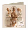 21st Birthday Card For Girls, Daughter, Granddaughter, Niece, Blonde Hair,