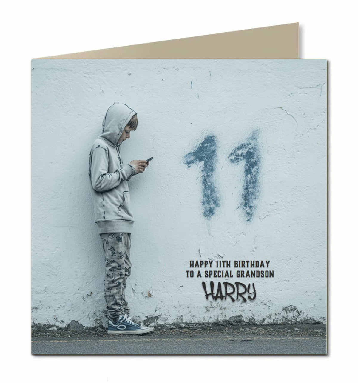 11th Birthday Card For Boys, Grandson, Son, Nephew, Brother, Personalised