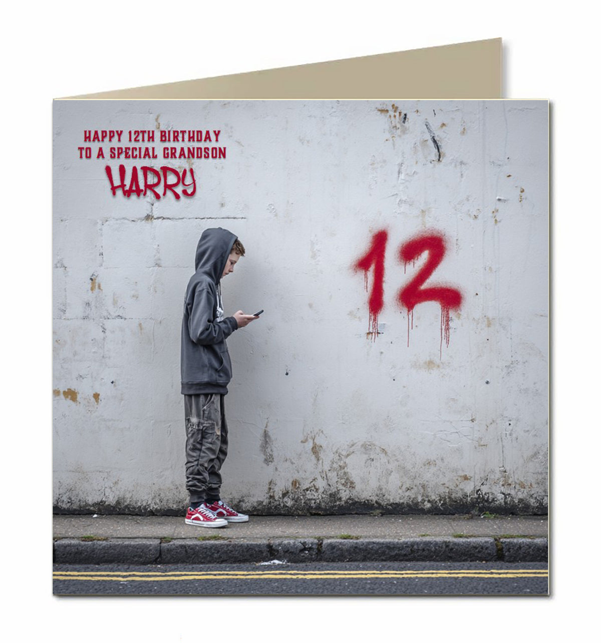 12th Birthday Card For Boys, Grandson, Son, Nephew, Brother, Personalised