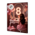 8th Birthday Card Girl Granddaughter Daughter Niece Large A5 Size