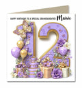 12th Birthday Card For Girls, Granddaughter, Niece, Sister, Personalised