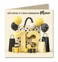 13th Birthday Card For Girls, Granddaughter, Niece, Teenager, Personalised