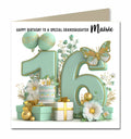 16th Birthday Card For Girls, Granddaughter, Niece, Teenager, Personalised
