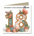 18th Birthday Card For Girls, Granddaughter, Niece, Teenager, Personalised