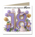 18th Birthday Card For Girls, Granddaughter, Niece, Teenager, Personalised