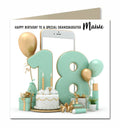 18th Birthday Card For Girls, Granddaughter, Niece, Teenager, Personalised