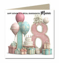 18th Birthday Card For Girls, Granddaughter, Niece, Teenager, Personalised