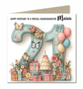 21st Birthday Card For Girls, Granddaughter, Niece, Teenager, Personalised