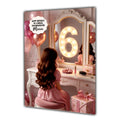 6th Birthday Card Girl Granddaughter Daughter Niece Large A5 Size