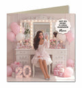 20th Birthday Card Girls Granddaughter Niece Daughter Teenager Brown Hair