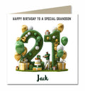 21st Birthday Card for Boys Personalised, Grandson, Son, Nephew, Golf