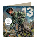 13th BMX Bike Birthday Card for Boys Personalised Grandson, Son, Nephew