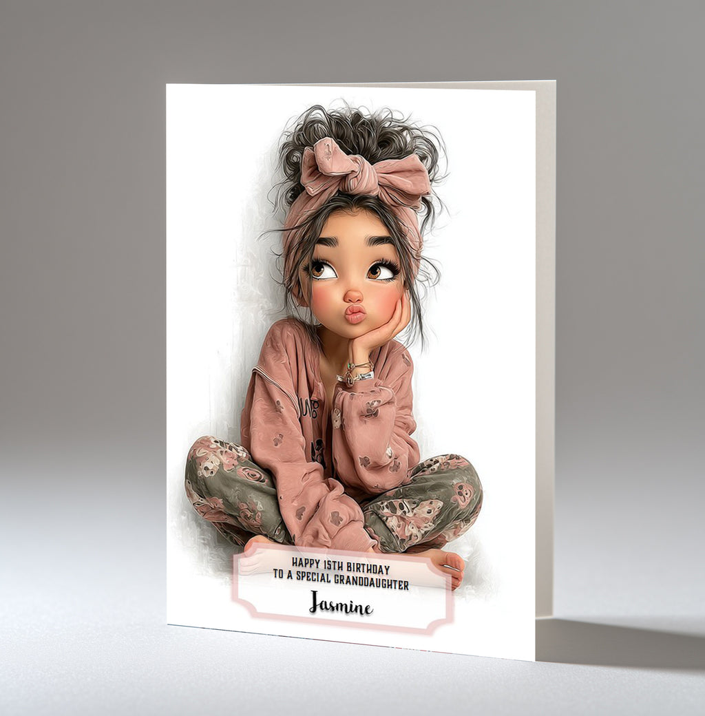 Birthday Card For Girls or Women, Daughter, Granddaughter, Niece, Sassy Pants Teenager,   A5 Size,
