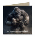 Rugby Birthday Card Personalised, Son, Grandson, Husband, Dad, Gorilla