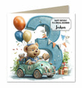 3rd Birthday Card For Boys, Grandson, Son, Nephew, Brother, Personalised