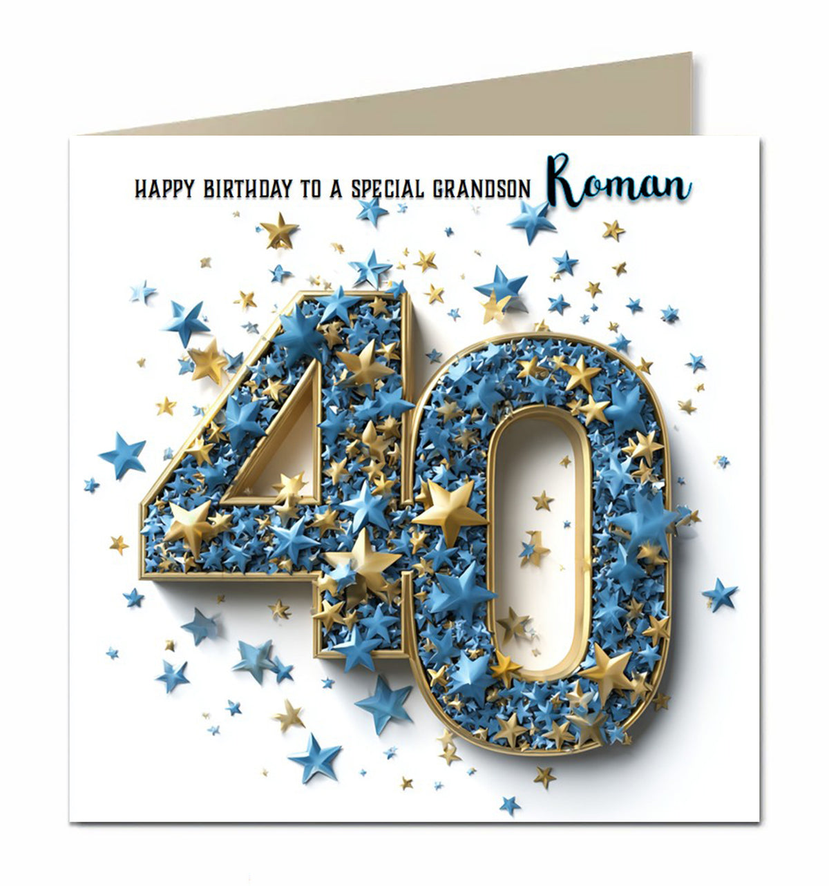 40th Birthday Card For Boys, Grandson, Son, Nephew, Brother, Dad, Husband, Personalised