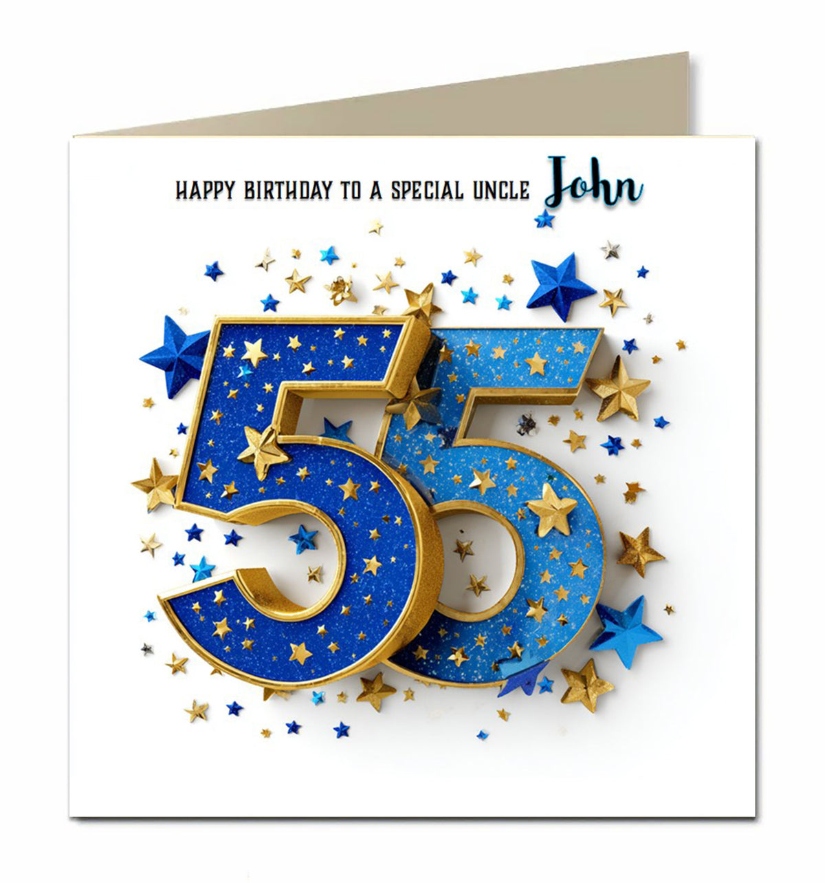 55th Birthday Card for Boys Personalised, Grandson, Son, Dad, Husband,