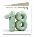 18th Birthday Card for Boys Personalised, Grandson, Son, Nephew, Brother