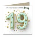 19th Birthday Card for Boys Personalised, Grandson, Son, Nephew, Brother