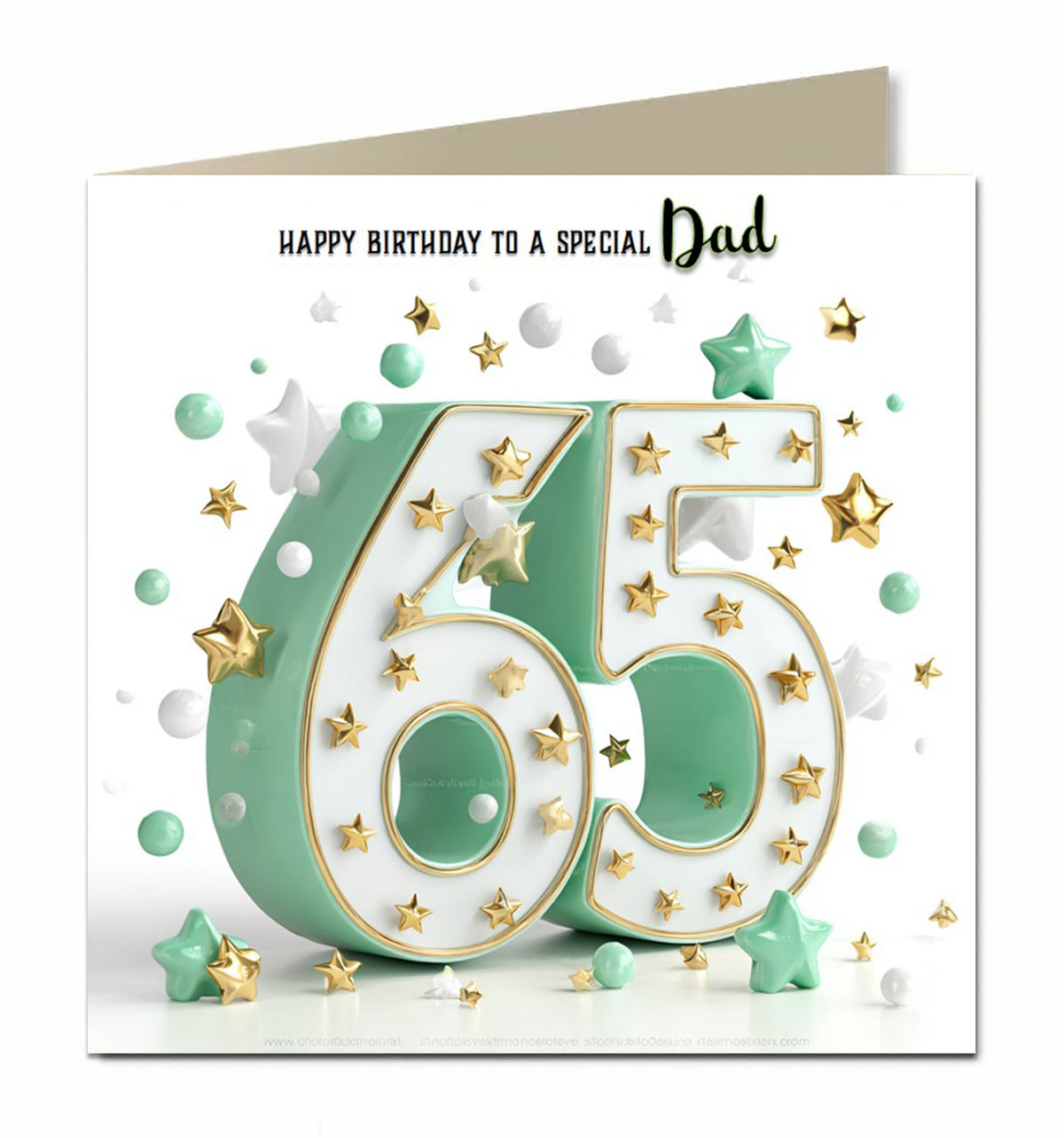 65th Birthday Card for Boys Personalised, Grandad, Son, Husband, Dad