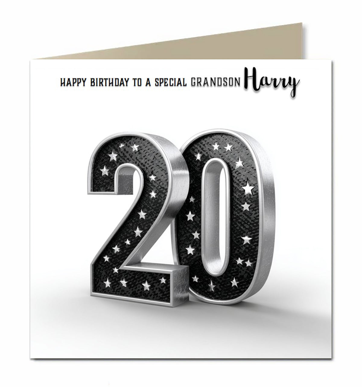 20th Birthday Card For Boys, Grandson, Son, Nephew, Brother,  Personalised