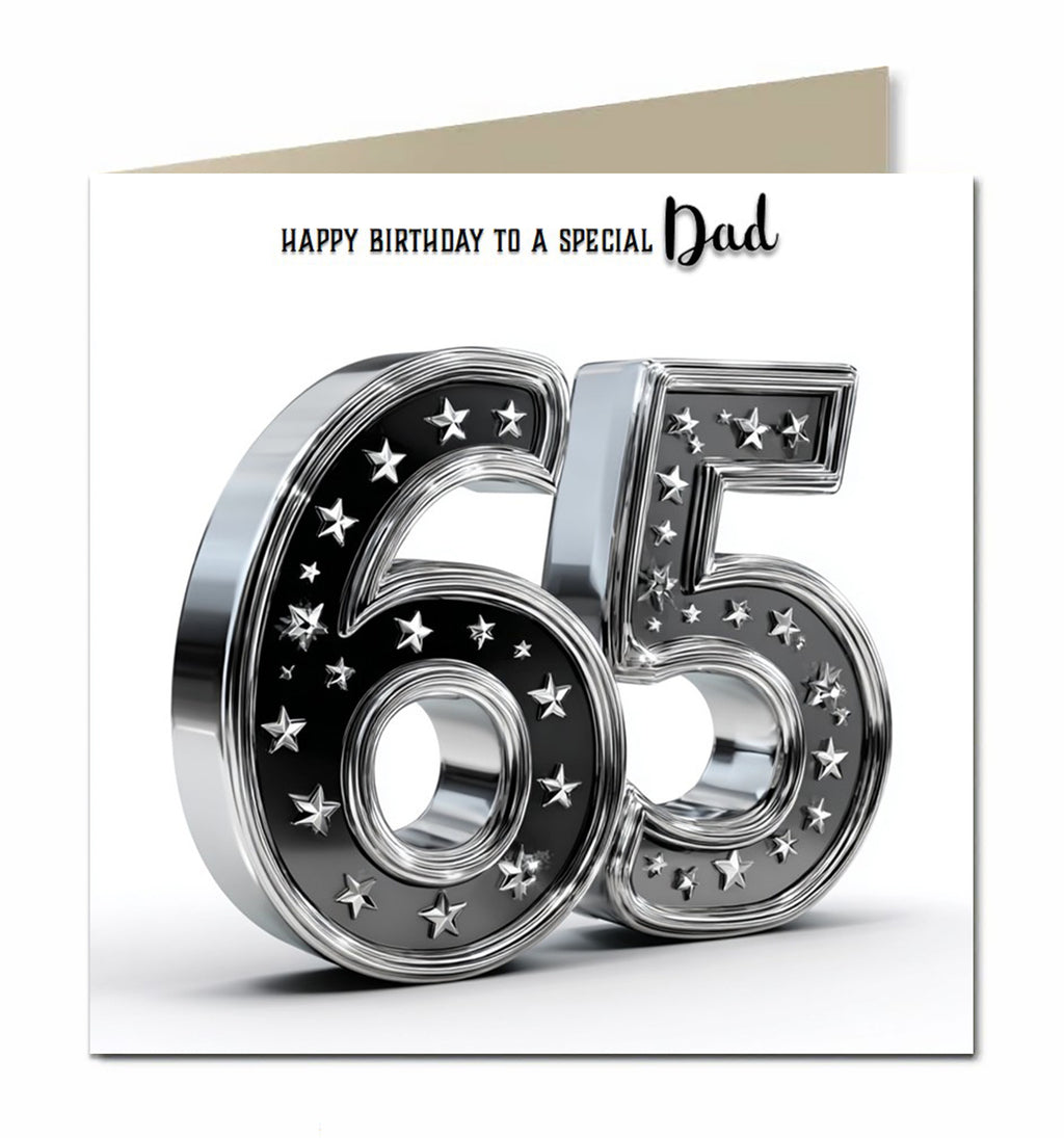 65th Birthday Card for Boys Personalised, Grandad, Son, Husband, Dad