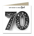 70th Birthday Card for Boys Personalised, Grandad, Son, Husband, Dad